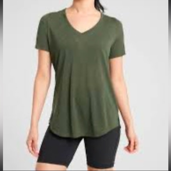 Athleta breezy v-neck tee - Picture 3 of 6